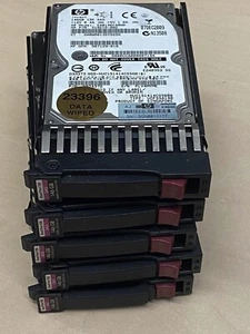 Disque dur SAS HP 146 Go 15K 2,5" 5x avec Caddy 504064-003 - Qualité serveur - Photo 1/9