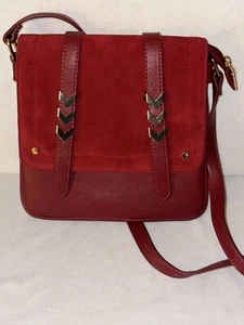 New Shoulder Bag Cross Body Faux Vegan Leather Tote Satchel Handbag Purse Red  - Picture 1 of 7
