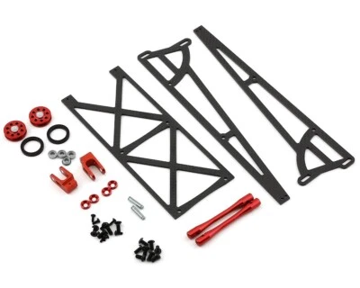 DragRace Concepts Slider Wheelie Bar mit O-Ring Rollen (rot) - Bild 1 von 2