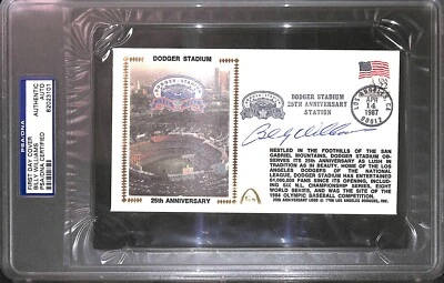 Billy Williams Signed 1987 Gateway Silk Cachet PSA/DNA First Day Cover Autograph - Image 1 of 4