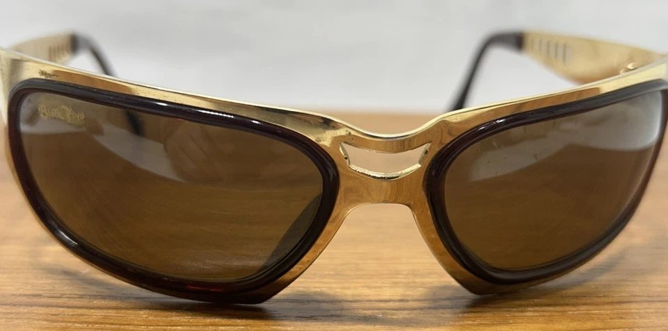 Vintage Black Flys Hi Fly Dorado-Tortuga/Marrón Polarizado Foto 1 de 4