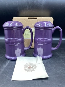 NUEVO EN CAJA Longaberger Berenjena Estufa Cocina Sal Pimienta Coctelera Tradiciones Tejidas - Imagen 1 de 5