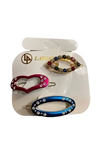 3PCS Latest Model Girls Hair Barrettes Clips - Picture 1 of 3