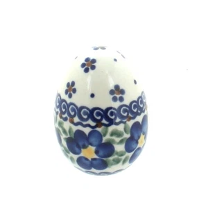 Blue Rose Polish Pottery Spring Blossom Small Decorated Egg - Picture 1 of 1