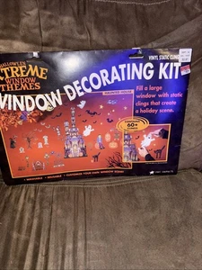 2001 reusable/washable Halloween extreme window themes window decorating kit - Picture 1 of 18