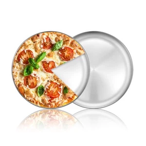 Pizza Baking Pan Pizza Sheet, 10 inch Stainless Steel Pizza Tray Round Pizza ... - Picture 1 of 7