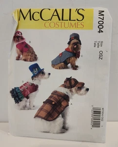 McCall's Costumes dog jackets M 7004 All sizes hat uncut sewing pattern - Picture 1 of 4