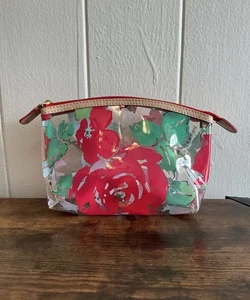 A Rare HTF Dooney & Bourke Rose Garden Clear Cosmetic Case Makeup Bag - Picture 1 of 5