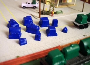 N scale Tarped Loads 10 pcs finished, detailed & ready to install 1:160 scale bl - Picture 1 of 1