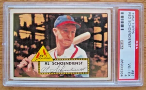 1952 Topps PSA 4 VG-EX #91 Red Schoendienst St. Louis Cardinals (no creases) - Picture 1 of 3