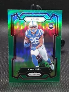 2023 Prizm Green Refractor - Evan Hull RC #344 Indianapolis Colts - Picture 1 of 2