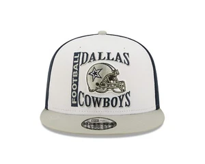 Dallas Cowboys New Era Retro Sport White / Navy 9FIFTY Snap Back Hat - Picture 1 of 6