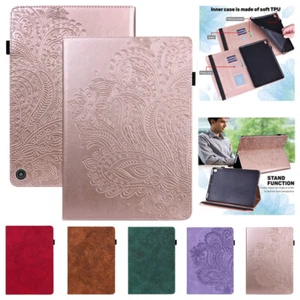 Flower Wallet Leather Case Cover For Amazon Fire HD8 HD10 2020/19/17 9/10th Gen - Picture 1 of 67