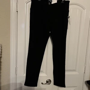 Westbound Stretch Park Ave Fit Leggings. Black. Textured. Size XL. NWT. - Picture 1 of 5