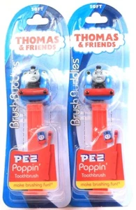 2 Count Thomas & Friends Brush Buddies PEZ Poppin Soft Toothbrushes - Picture 1 of 1