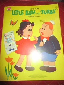 WHITMAN Vintage LITTLE LULU e TUBBY carta DOLL LIBRETTO - anni '70 - Foto 1 di 4