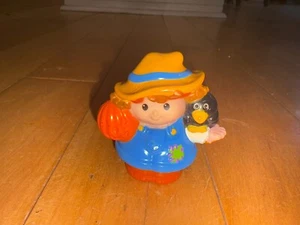 Fisher Price Little People Halloween Pumpkin Party Farm Scarecrow Boy Figure - Picture 1 of 4