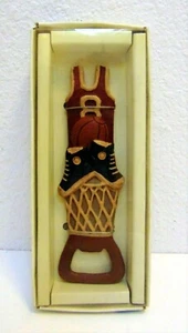 Old Time Sports Bottle Opener Basketball NIB Russ Berrie Co. - Picture 1 of 4