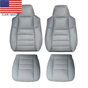 For 2002-2007 Ford F250 F350 Lariat XL XLT Super Duty Full Front Gray Seat Cover - Picture 1 of 12