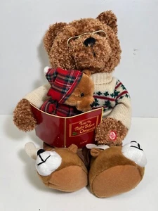 Animated Plush Story Telling Bear Twas The Night Before Christmas Avon 2006 - Picture 1 of 5