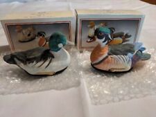 Lot Of 2 Vintage Porcelain “Duck” by The Valentino Collection Lint Remover Brush