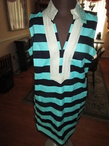 NEW SAIL TO SABLE CABBAGE NAVY TUNIC SLEEVELESS DRESS SIZE XL MSRP 198.00 - Picture 1 of 6
