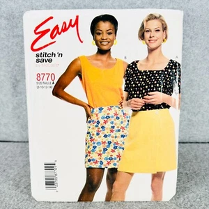 McCalls 8770 Pullover Top and Mini Skort Misses Size 8 14 Sewing Pattern Easy - Picture 1 of 4