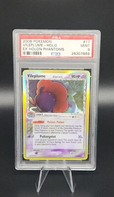 2006 Pokemon Ex Holon Phantoms Vileplume- Holo Foil Rare #17 PSA 9 Mint Delta Sp - Image 1 of 2
