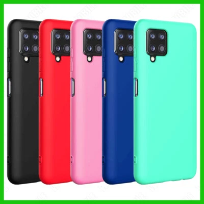 Cover per Samsung Galaxy A12 in Silicone Custodia Protezione Pellicola di Vetro - Immagine 1 di 4