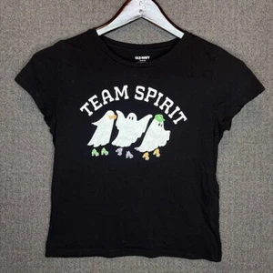 Old Navy Tshirt Youth XL Black Team Spirit Ghosts Casual - Picture 1 of 5