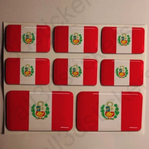 Pegatina Perú Resina Cúpula Pegatinas Perú Bandera 3D Vinilo Adhesivo Calcomanía Coche - Imagen 1 de 1