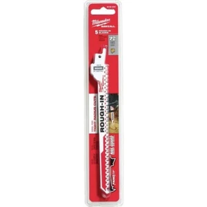 (2-5pz)-Milwaukee SAWZALL 7-3/8" 5 TPI Lama per seghetto alternativo in legno grezzo - Foto 1 di 1