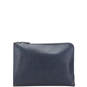 VALENTINO Rock studs Clutch bag business bag mens 【Used】 - Picture 1 of 11