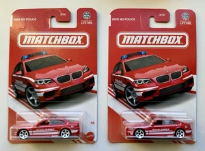MATCHBOX RED EDITION BMW M5 POLICE #5/6 TARGET EXCLUSIVE LOT OF 2 2025 - Picture 1 of 2