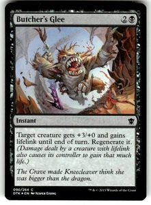 FOIL MTG NM Butcher's Glee Dragons of Tarkir Regular - Picture 1 of 2