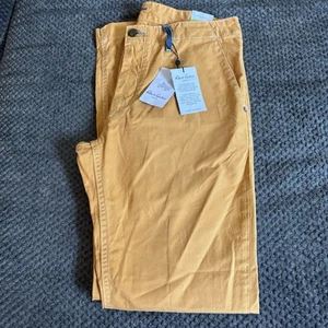 $218 Nuevo con Etiquetas Robert Graham Clásico Yates Chino Para Hombre 35 Naranja Informal Pantalones Preppy - Imagen 1 de 8