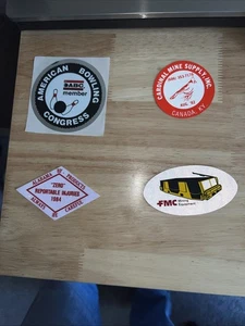 Lot Of 4 Mining Stickers - Picture 1 of 11