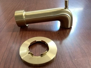 NEW Moen CIA 201911BG Tub Spout w/Diverter SlipFit Brushed Gold B198 - Picture 1 of 4