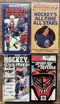 *NEW*  NHL: HOCKEY'S HARDEST HITTERS/All-Time All Stars+2 *Lot of 4 VHS Tapes* - Image 1 of 2