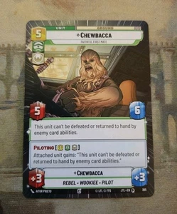 Star Wars Unlimited - Chewbacca - Faithful First Mate (Hyperspace) - (JTL) #365 - Picture 1 of 2