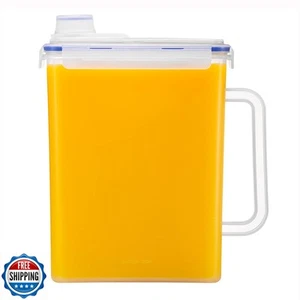 LocknLock Aqua Fridge Door Water Jug with Handle BPA Free Plastic Pitcher wit - Picture 1 of 5