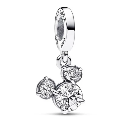 PANDORA Schmuck Charm-Anhänger Disney Micky Maus Funkelnde Kopfsilhouette 793031 - Bild 1 von 4