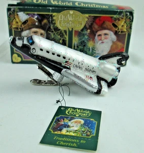 NAVETTA SPAZIALE 2015 - NATALE DEL VECCHIO MONDO - ORNAMENTO VETRO SOFFIATO CON ETICHETTA - Foto 1 di 6