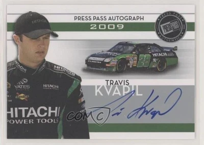 2009 Press Pass Auto Silver Travis Kvapil Auto - Image 1 of 2