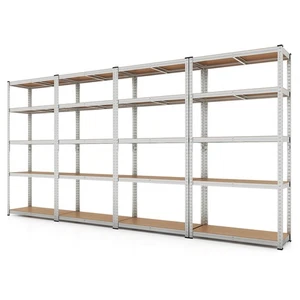 4PCS Adjustable 5 Tier Garage Shelving Unit w/ 2000 lbs Max Load for Warehouse - Picture 1 of 9