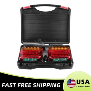 Wireless Led Rear Tail Lights For Trucks Boat RV Rechargeable LED Trailer Light - Picture 1 of 16
