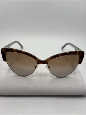 Gafas de sol Vera Wang V443 A marco marrón tortuga 57-17-140 mm #D125 Foto 1 de 4