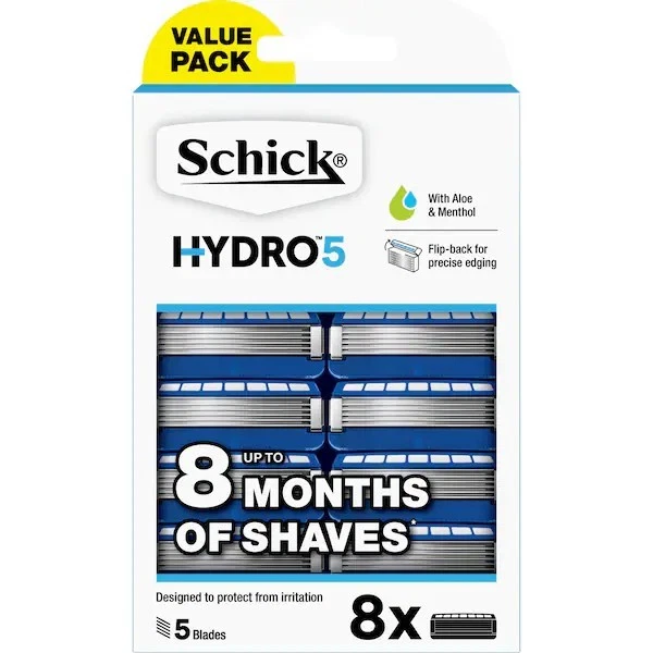 Schick Hydro 5 Mens Razor Blades 8 Value Pack - image 1 of 1