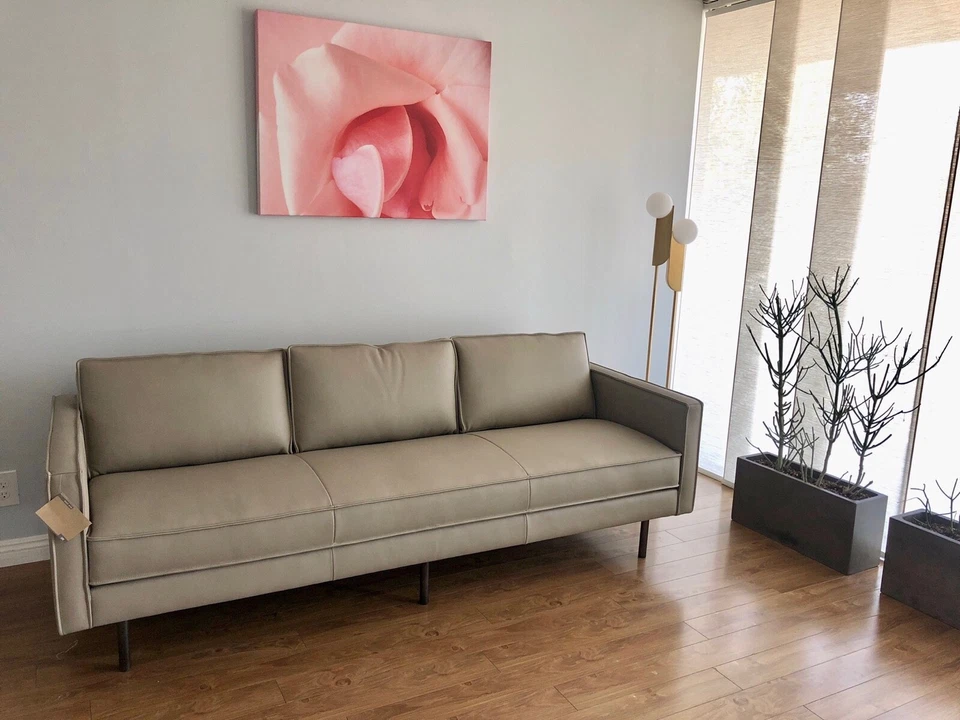 диван-аксель West elm, кожа Summit, серо-коричневый - Изображение 1 из 1