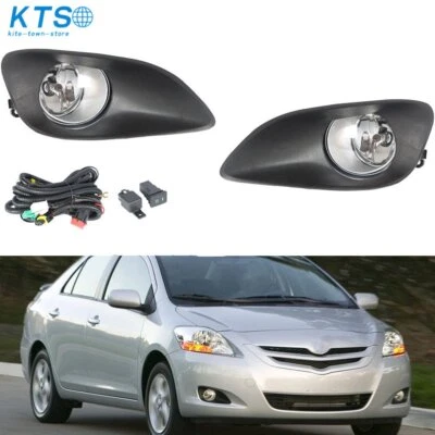 Faros antiniebla izquierda y derecha para Toyota Yaris sedán 2007-2011 con cableado interruptor Foto 1 de 4